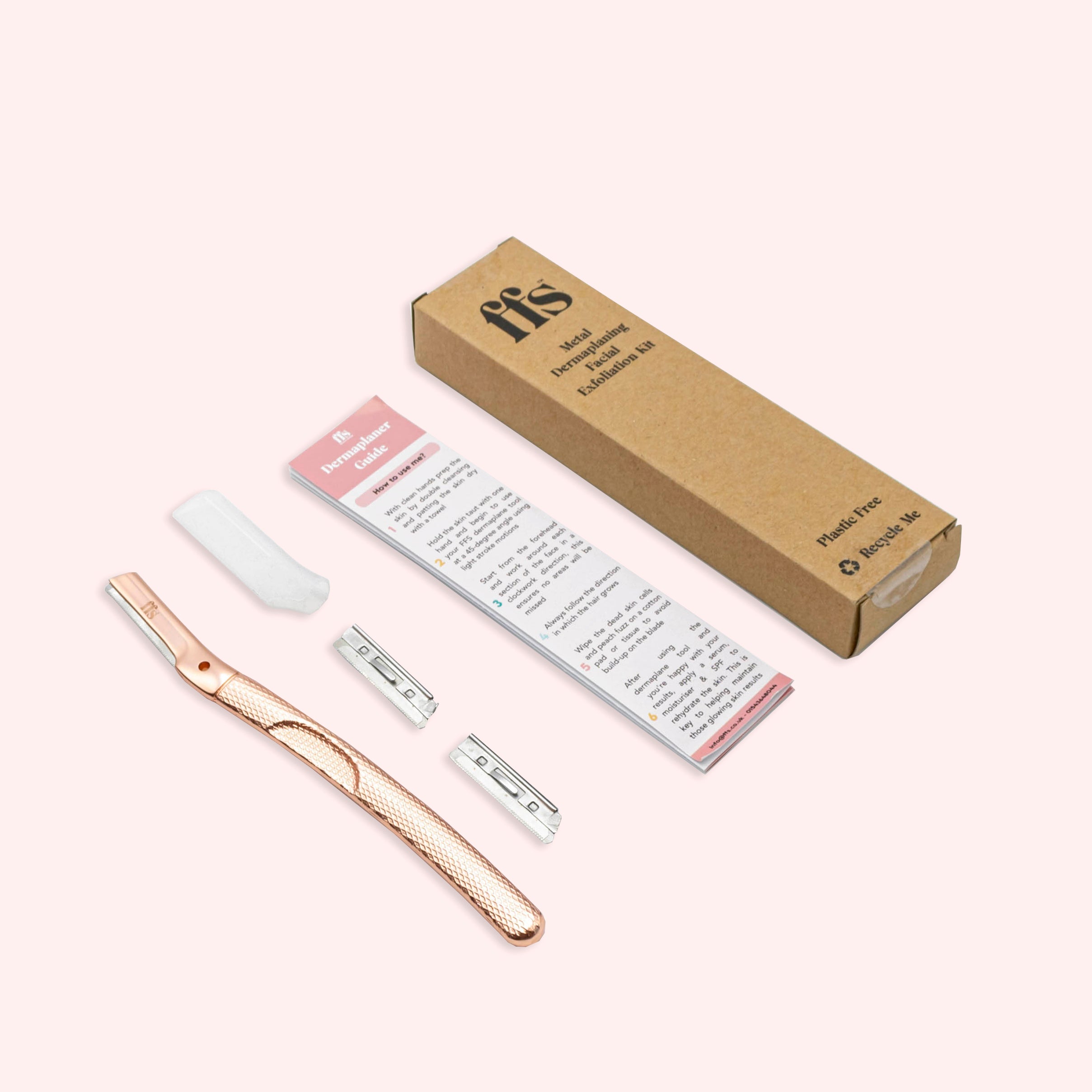Metal Dermaplaning Facial Hair Removal & Exfoliation Kit